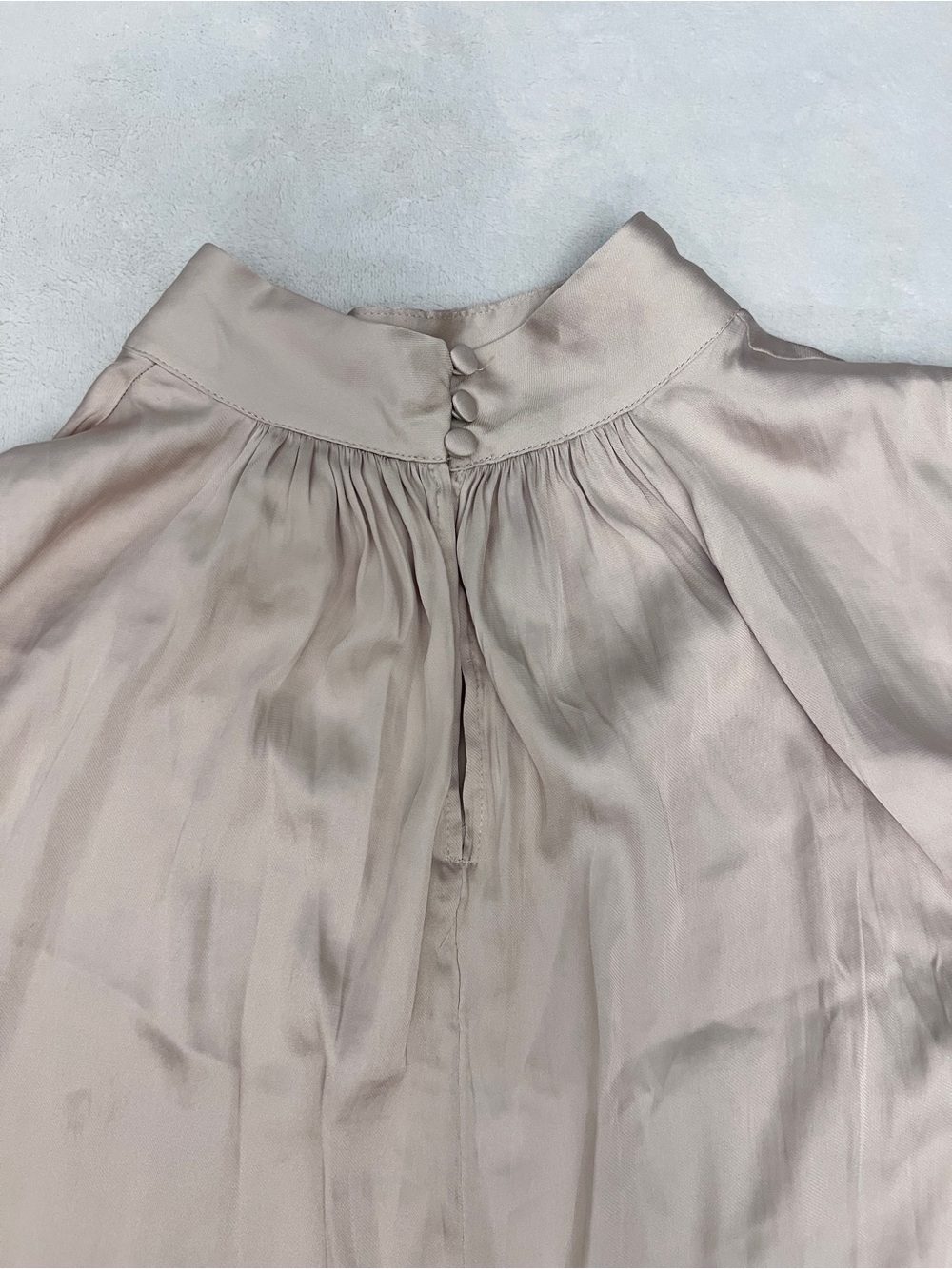 H&M Silk-Look High-Neck Blouse - Picture 5 of 6